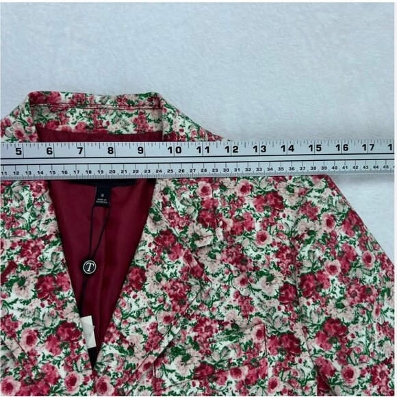 Talbots Grace‎ Fit Blazer Jacket Floral Rose 3/4 Sleeve Cottagecore Boho Spring - Picture 15 of 16